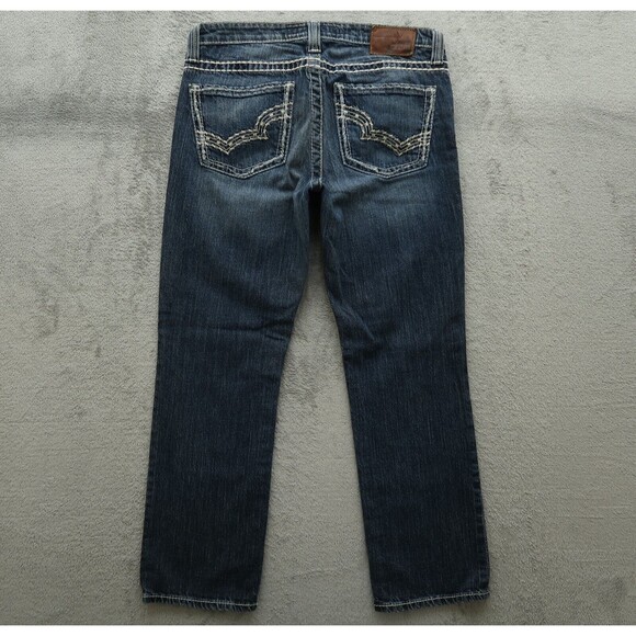 Big Star Jeans Women's 29 Mid-Rise Maddie Straight Denim 26.5" Inseam Distressed - Picture 1 of 16